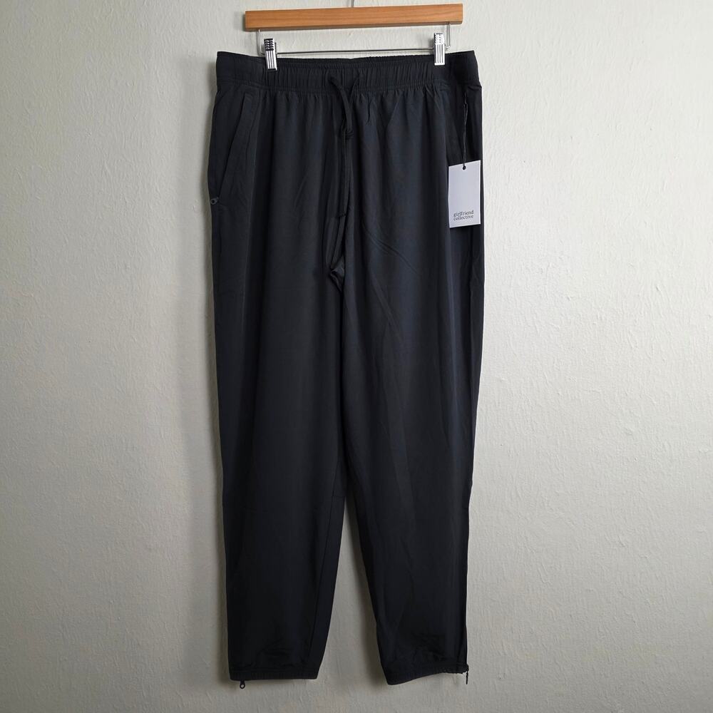 NWT Girlfriend Collective High Waisted Black Trail Joggers Large